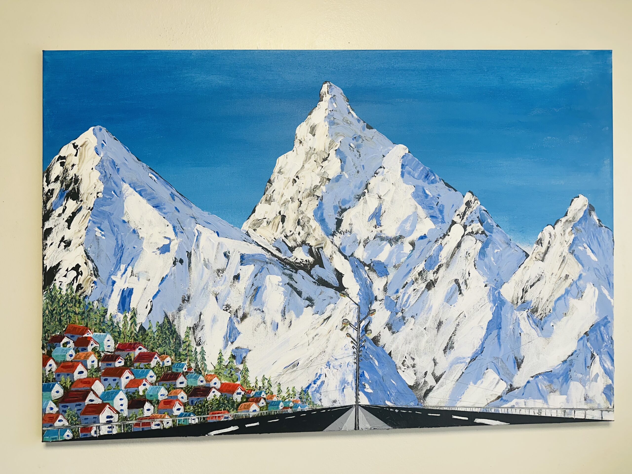 Serene Alpine Snow Peak