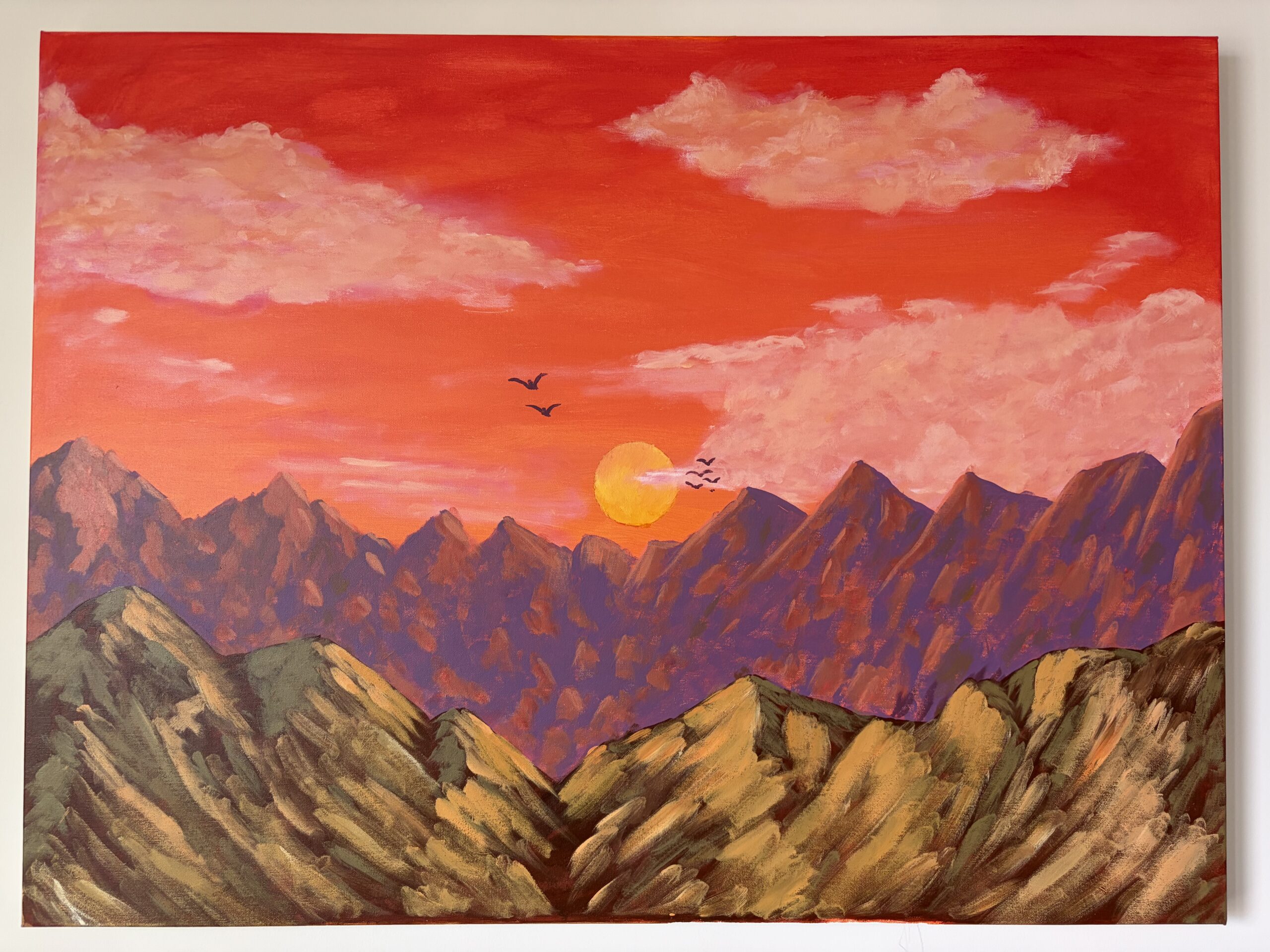 Golden Hour Sunset Landscape